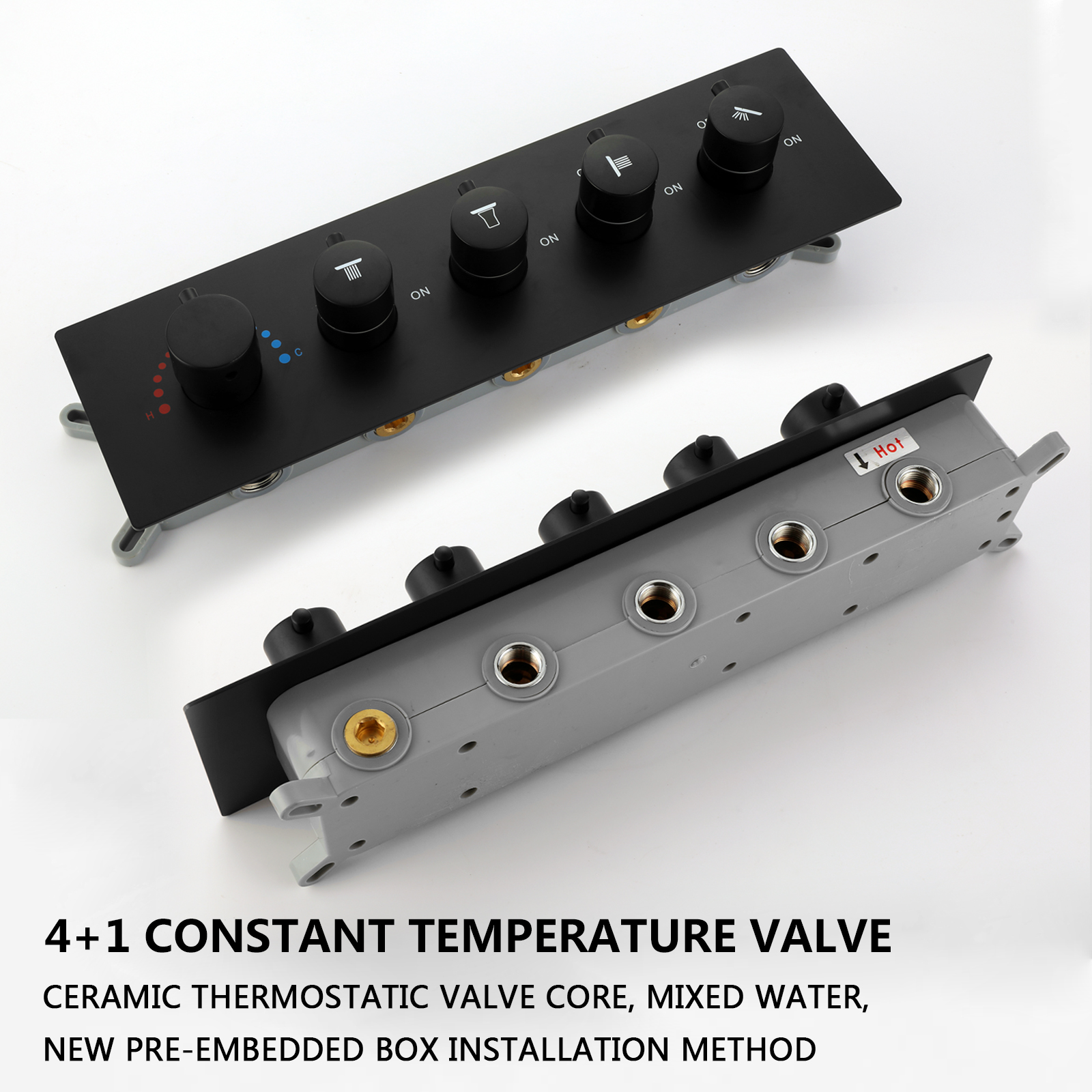 رأس دش مع خرطوم