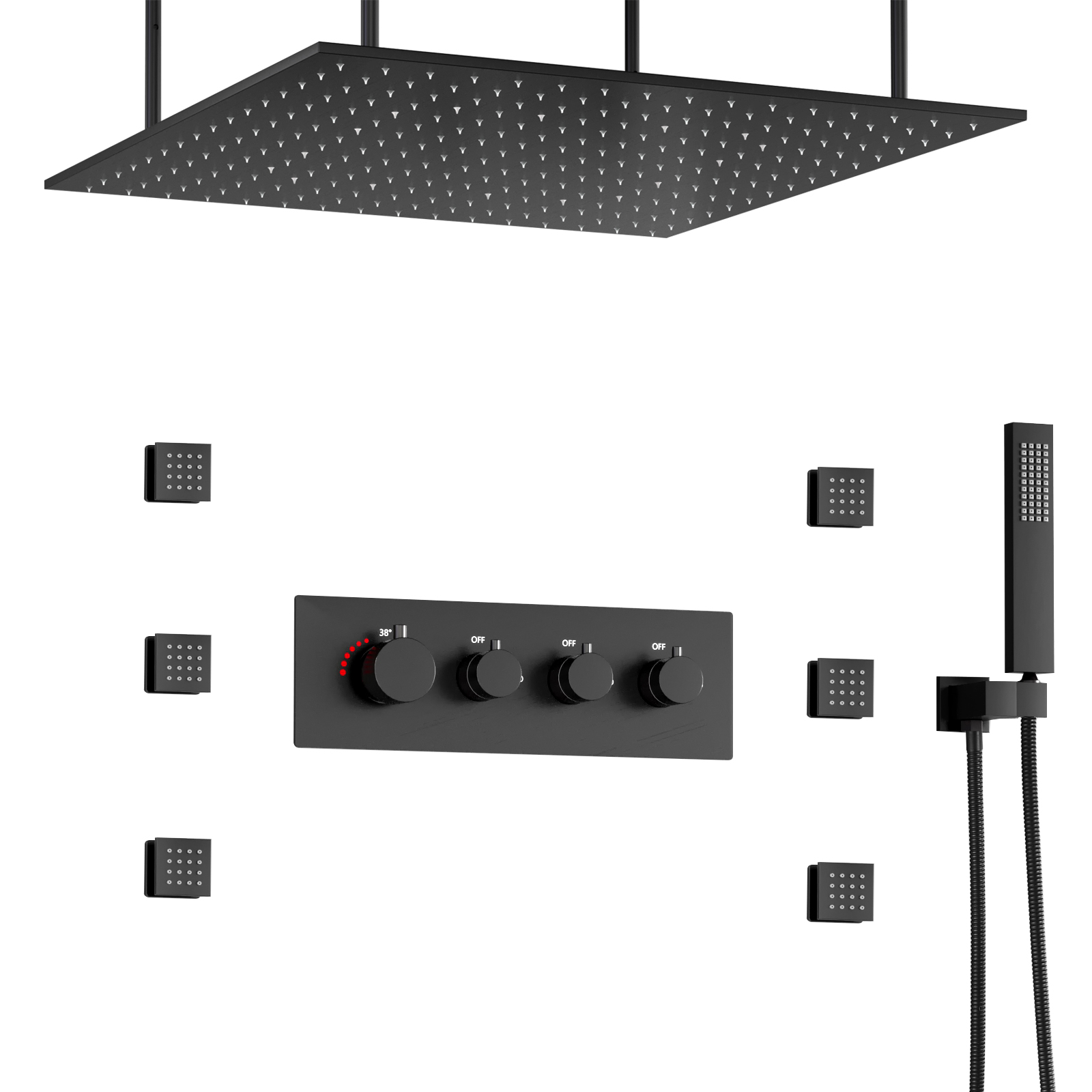 مجموعات رأس الدش النحاسية