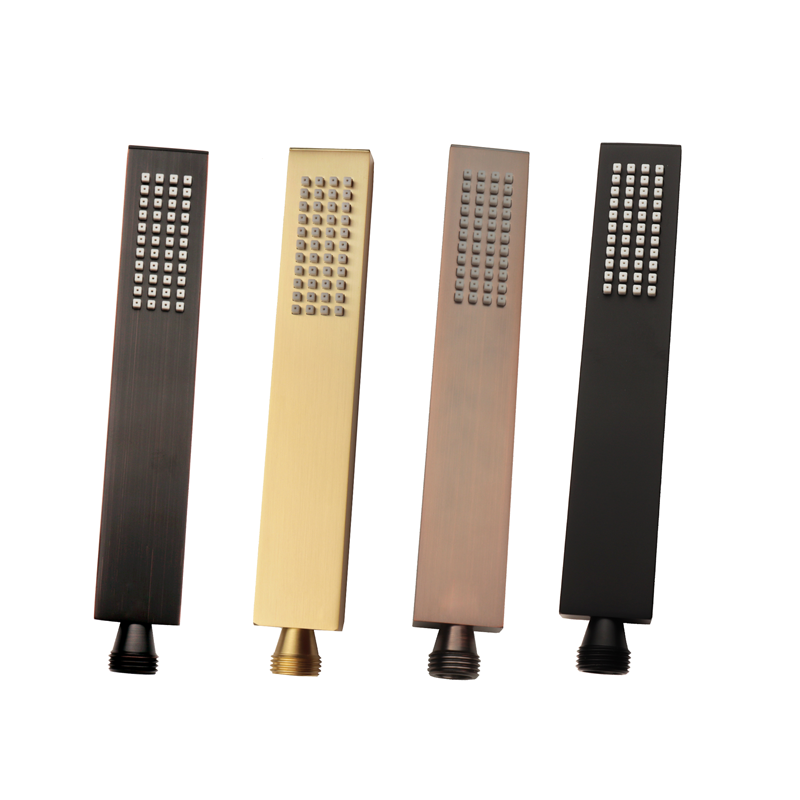 إكسسوارات دش الحمام رأس دش يدوي مستقيم من النحاس بالكامل