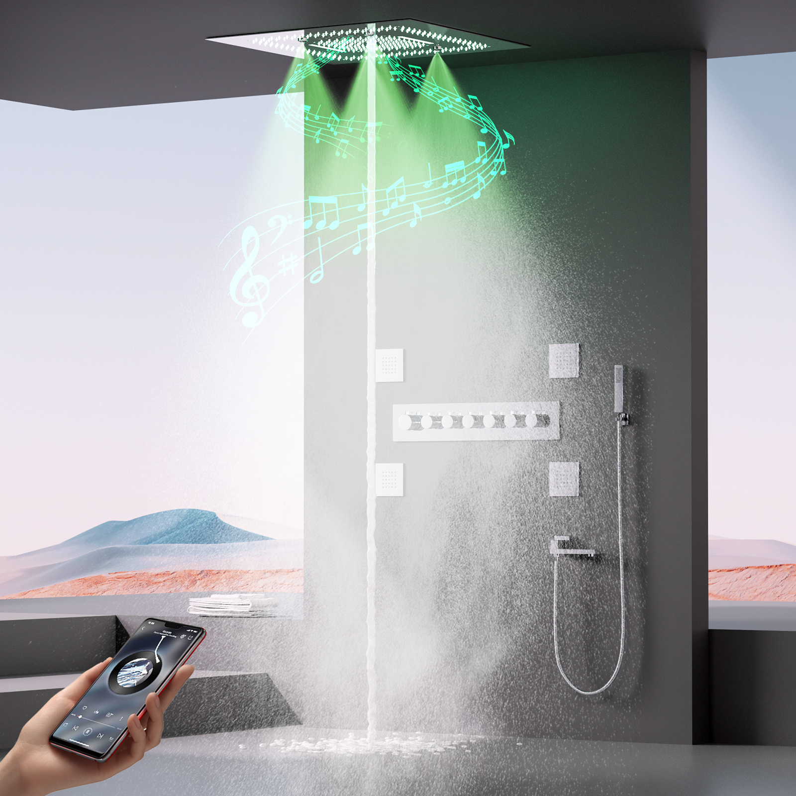 الاستحمام الموسيقية