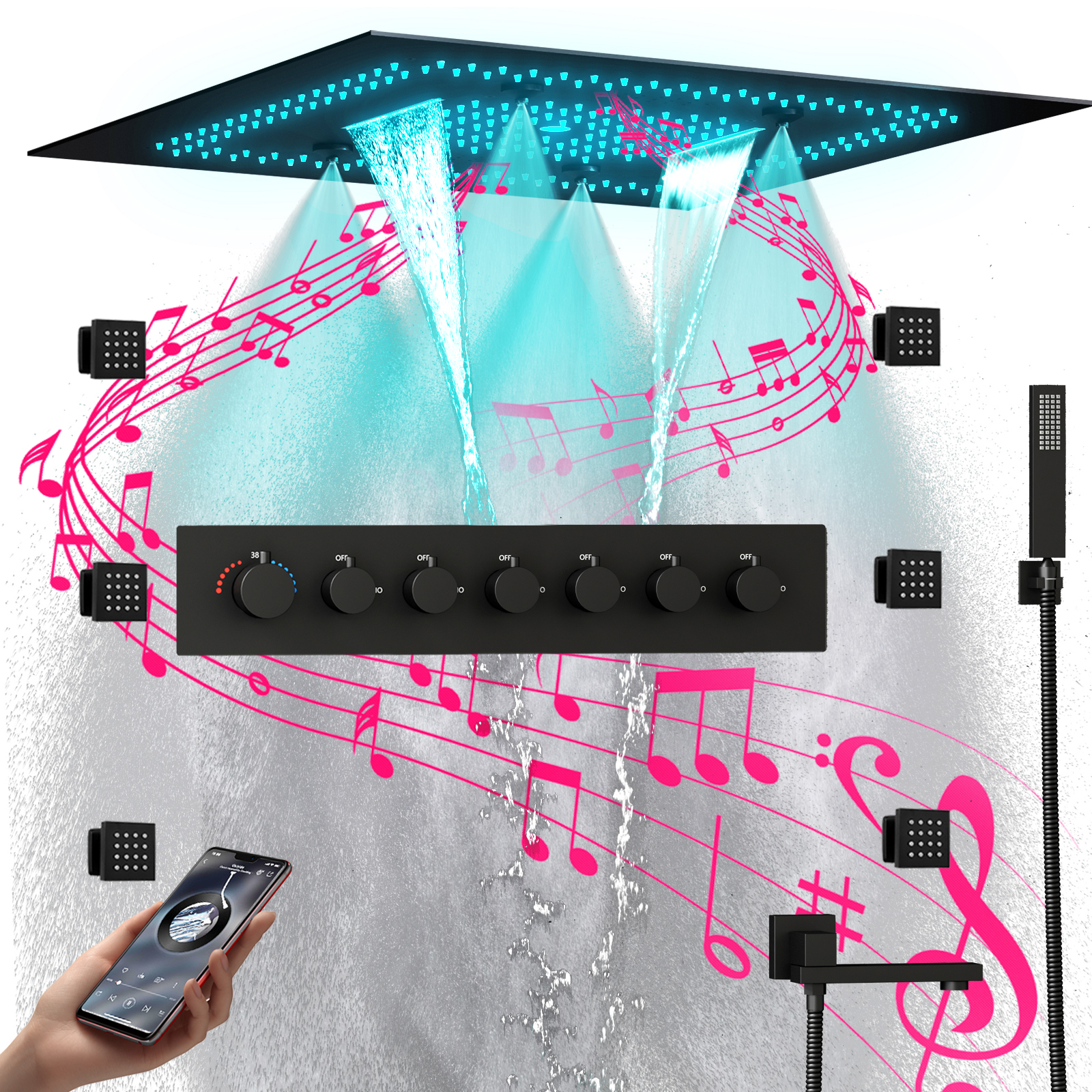 صنبور دش مع صمام