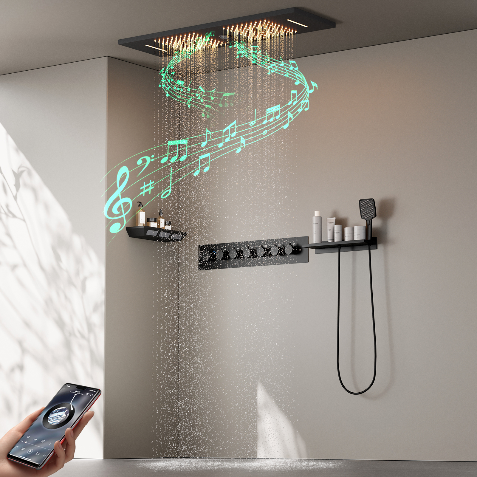 صنبور الدش والصمام