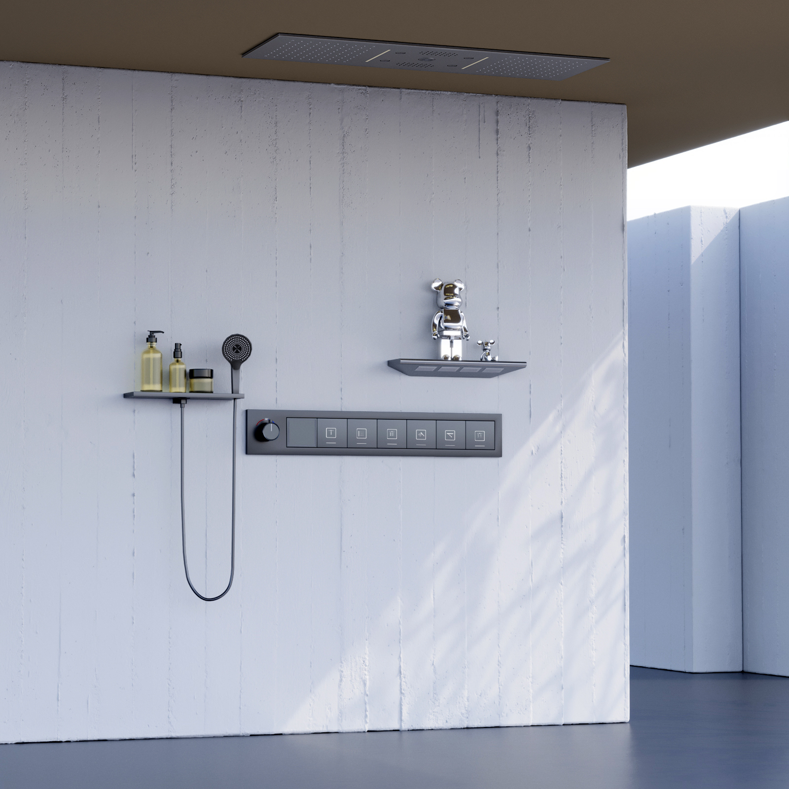 مجموعة رأس دش متعددة الوظائف