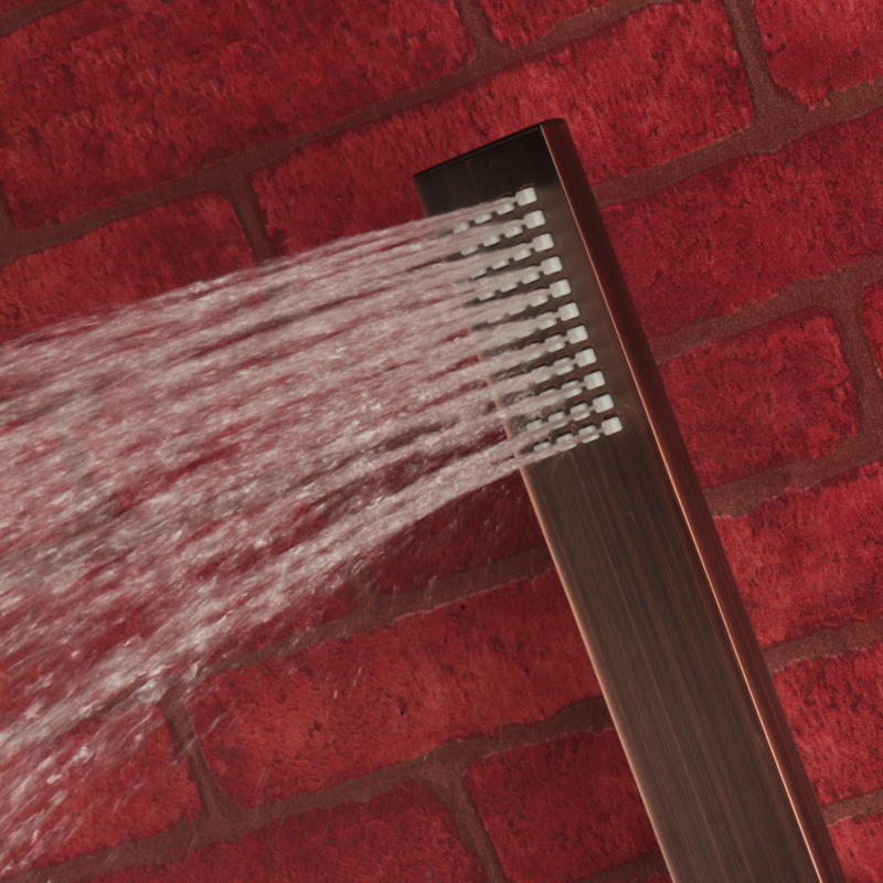 إكسسوارات دش الحمام رأس دش الحمام النحاسي البني