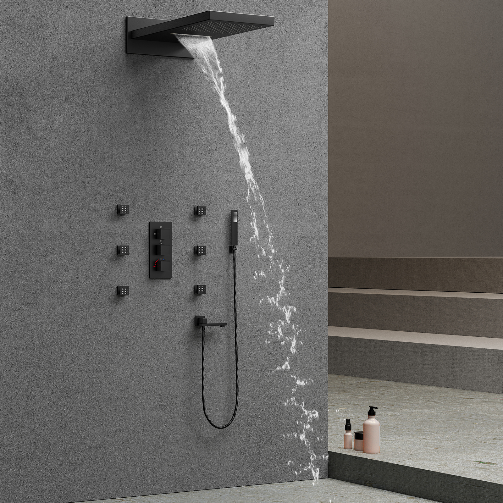 3 صمامات صنبور الدش