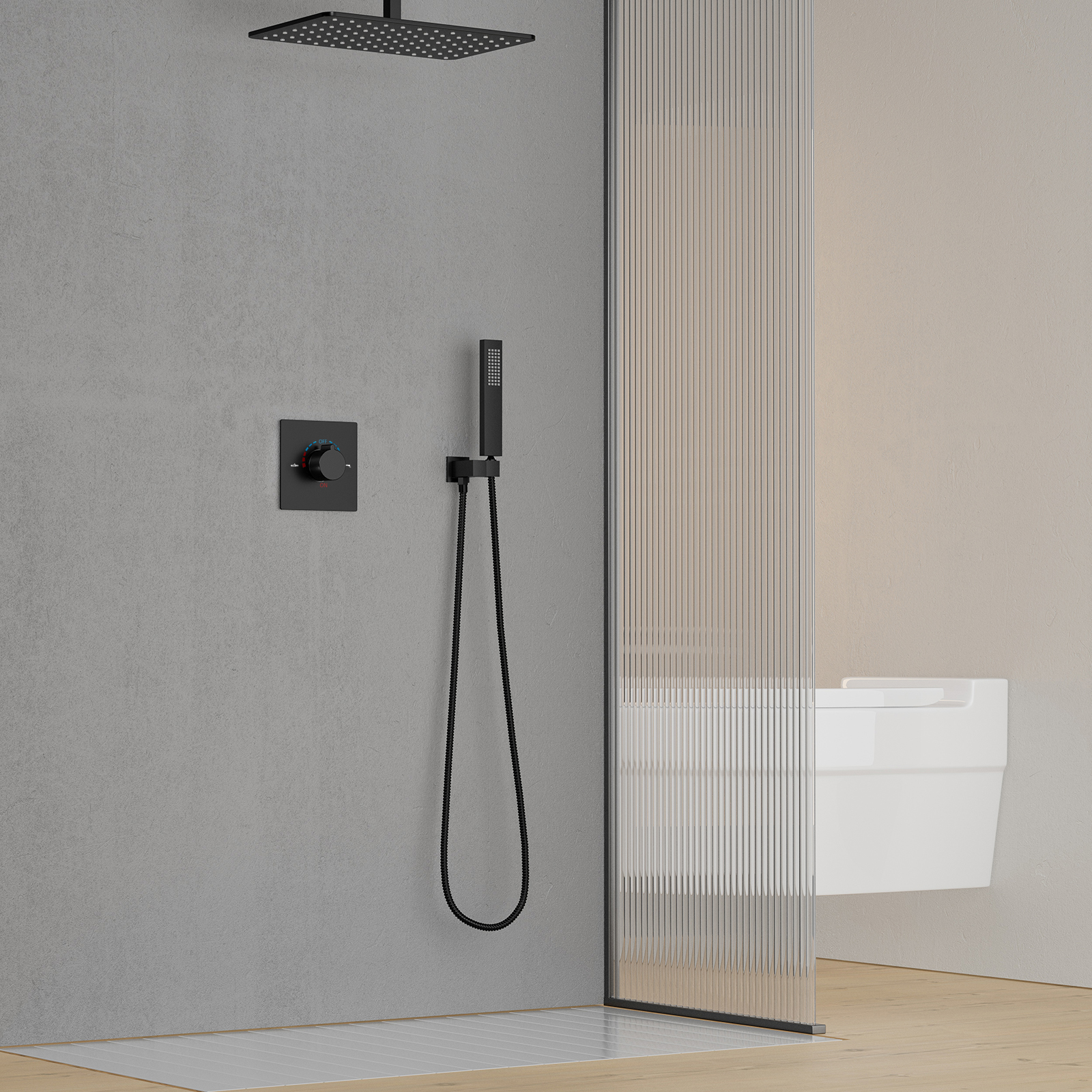 صمام الدش 1 مقبض