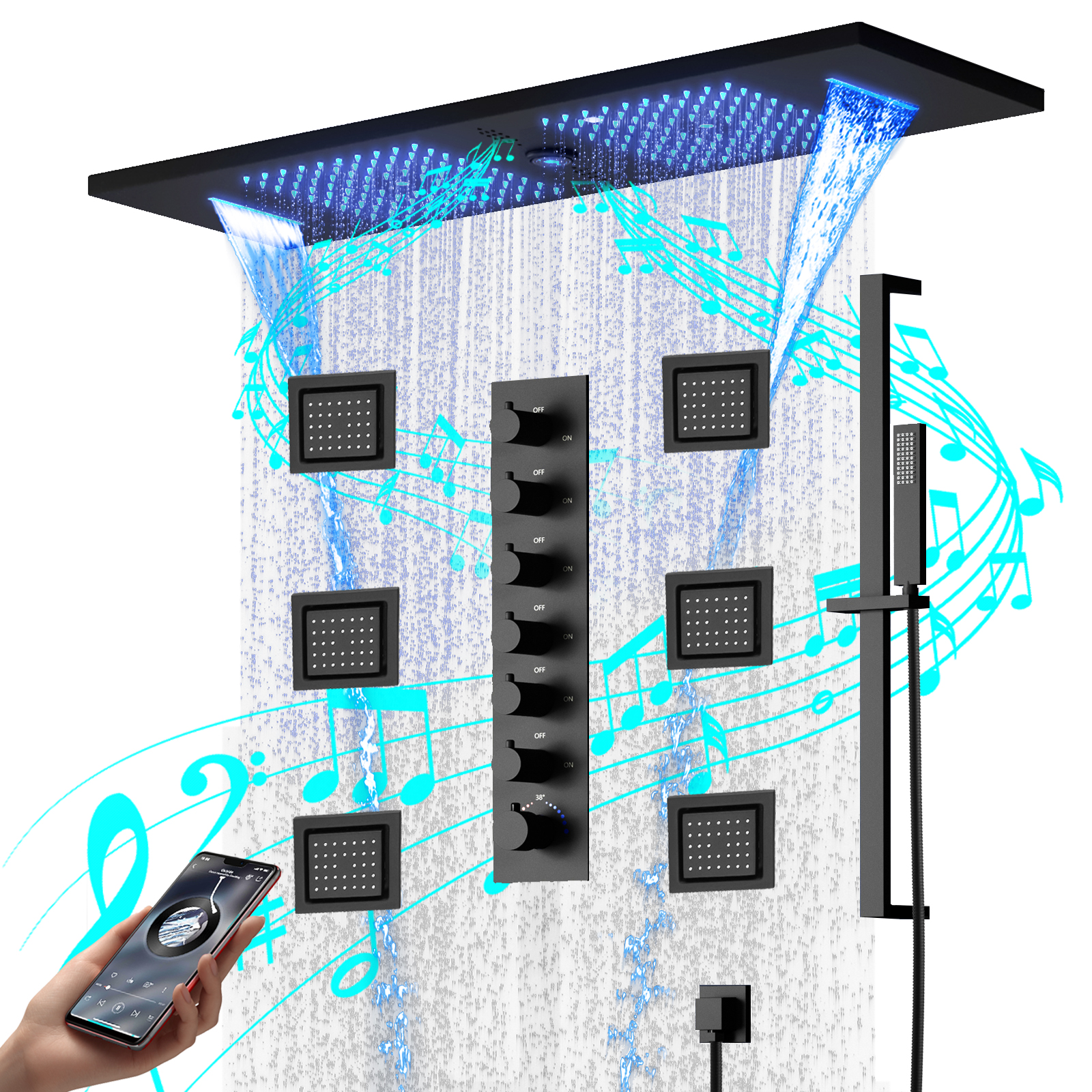 صنبور الدش والصمام