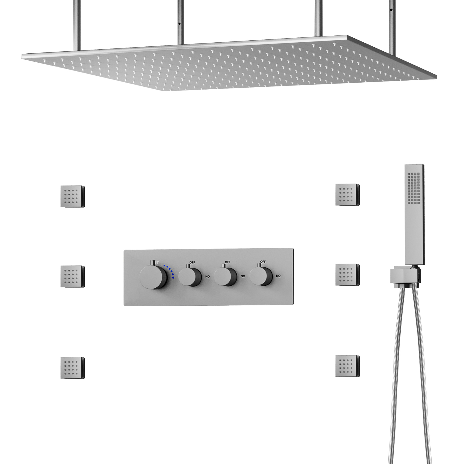 مجموعة رأس الدش والصمام