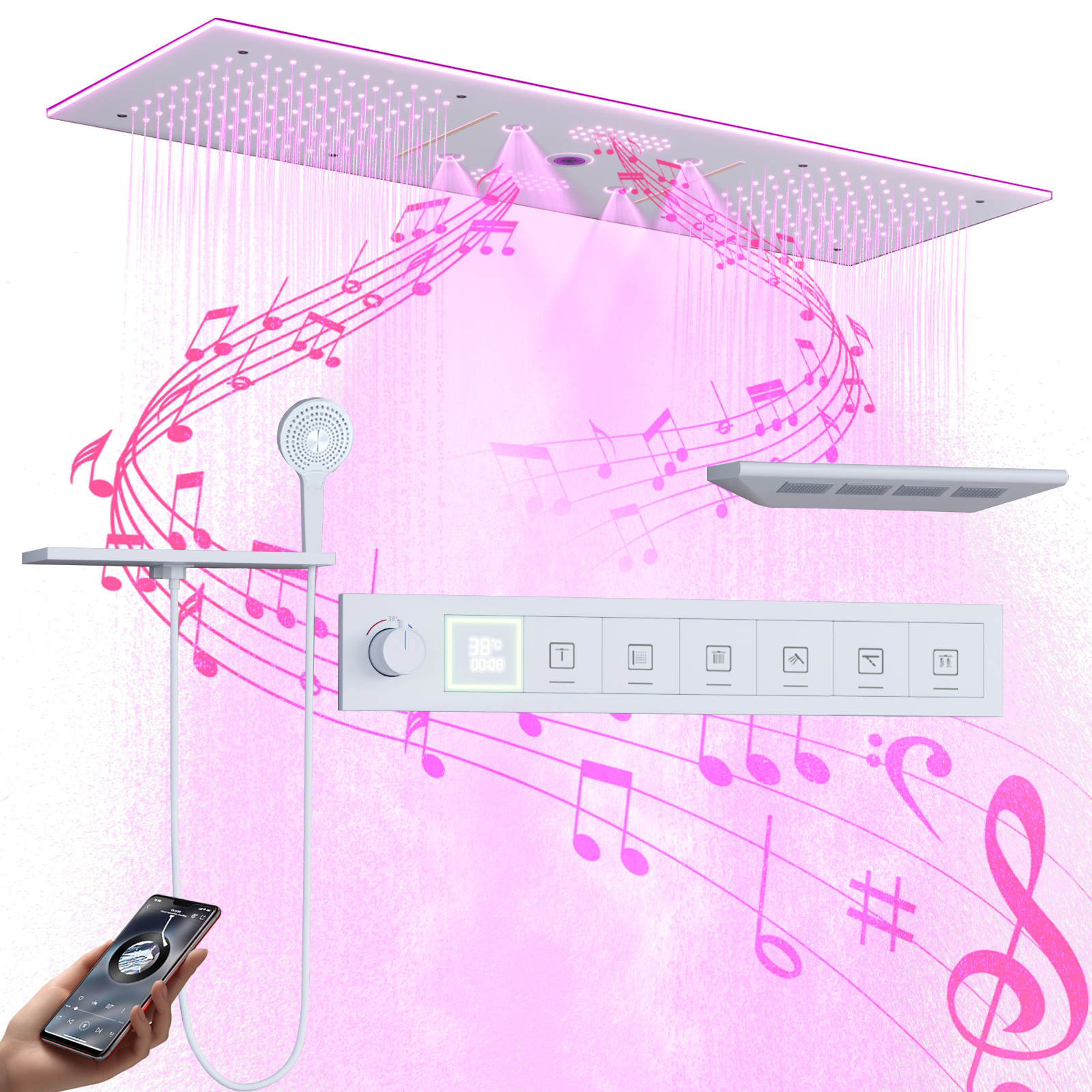 مجموعة رأس دش محمولة باليد